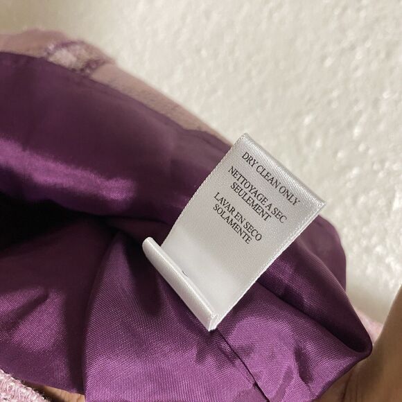 To the max skirt Medium M 6 purple pink pockets layered Tweeted an - Picture 7 of 10